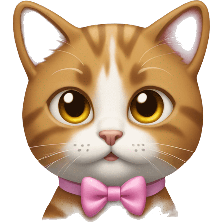 Cat wearing bows emoji