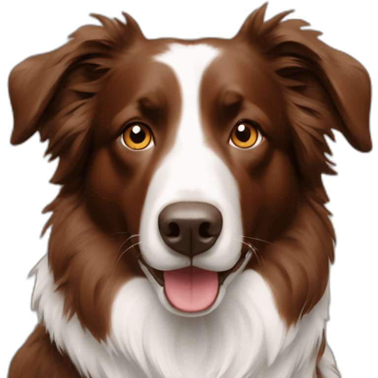 Brown-Border-collie emoji