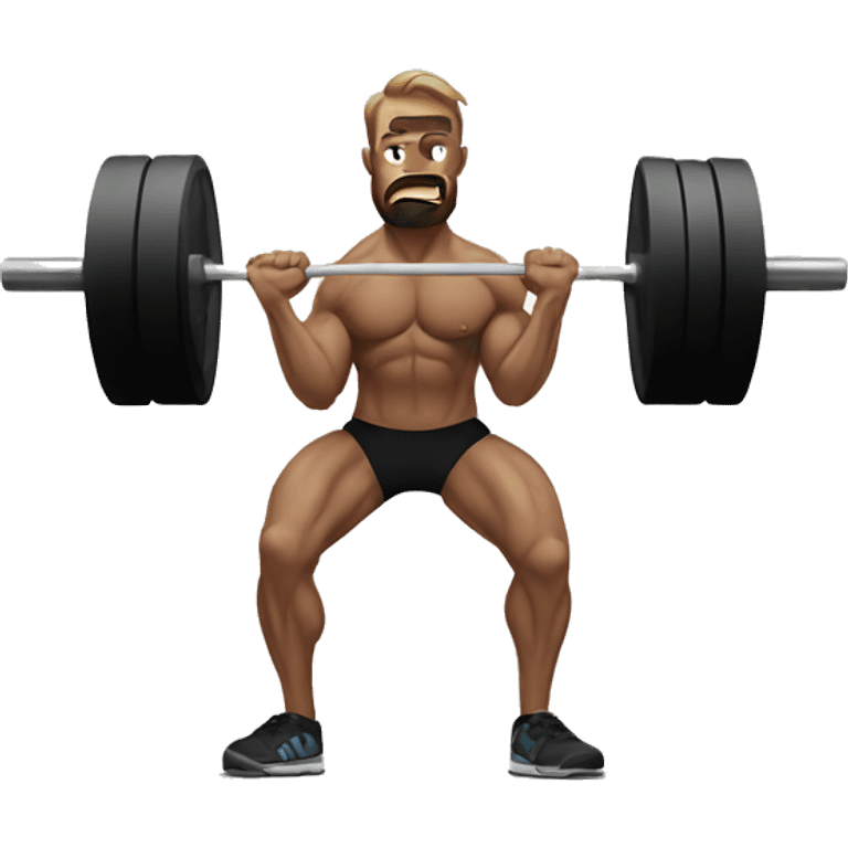 Deadlift exercise emoji