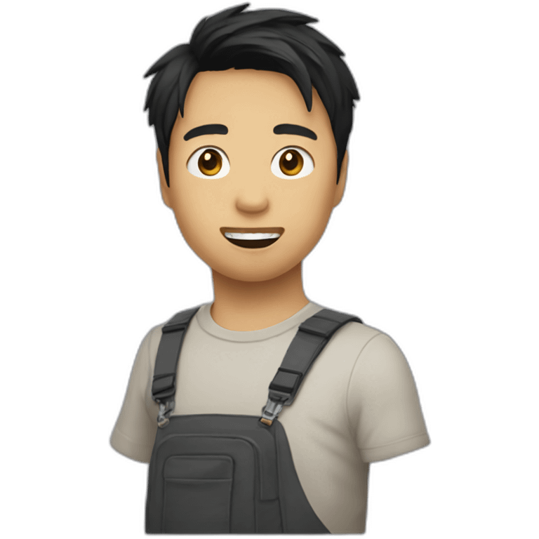 kevin tran en train de chanter emoji