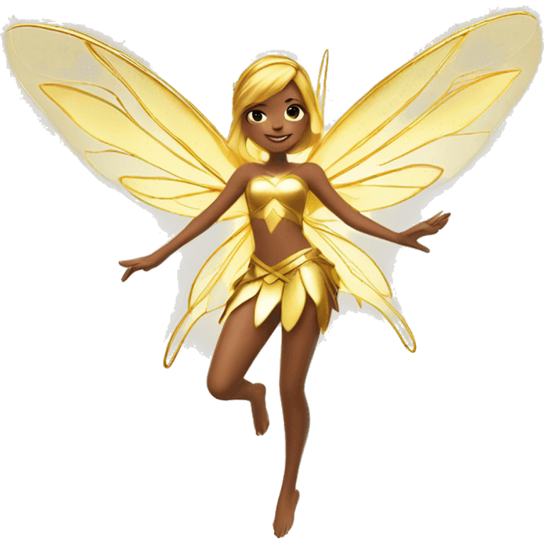 Winx fairies with golden wings emoji