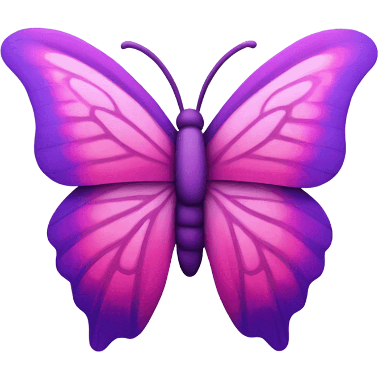 purple and pink butterfly emoji