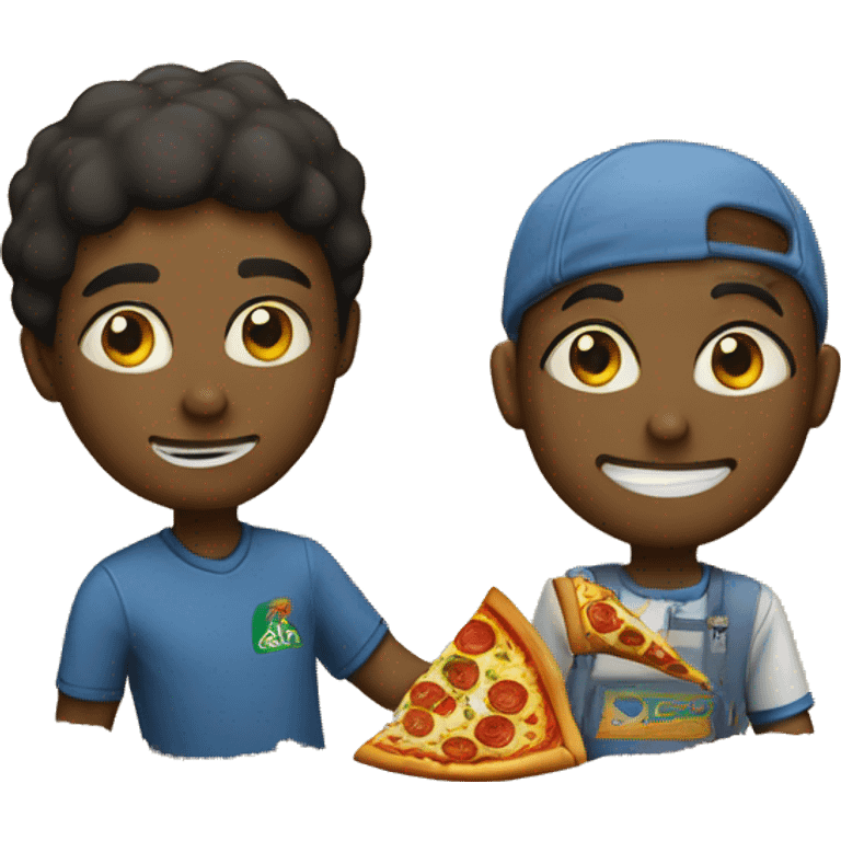 Piza & Ais kafi emoji