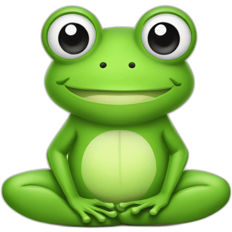 frog-smiling-posing-zen-yoga emoji