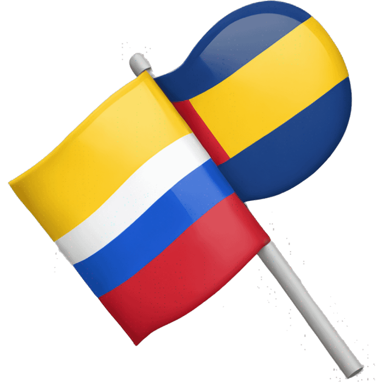 Romania flag and Germany flag emoji