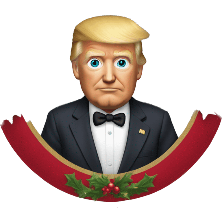 President Trump in Santa’s clothing  emoji