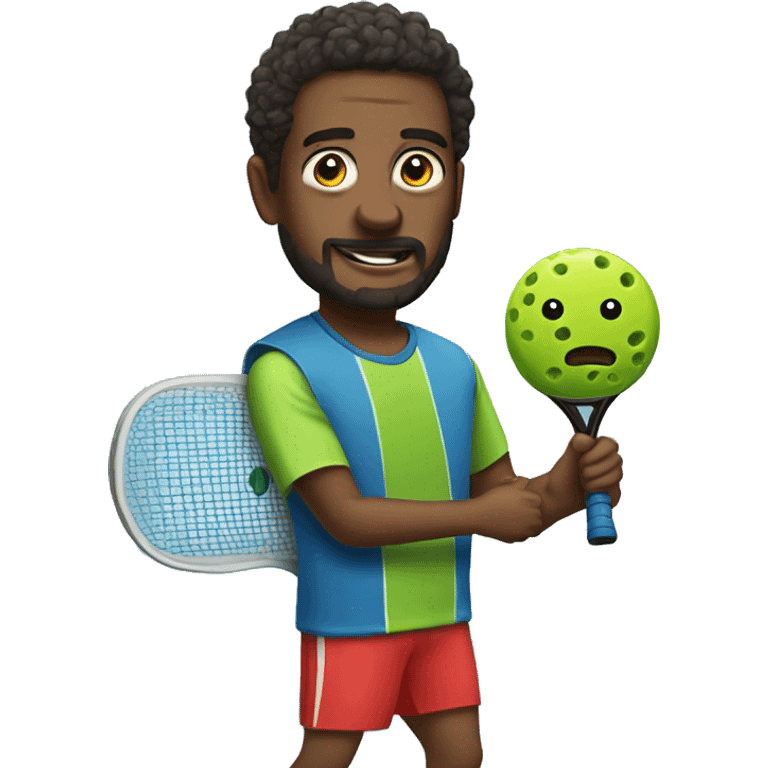 Me playing pickleball emoji