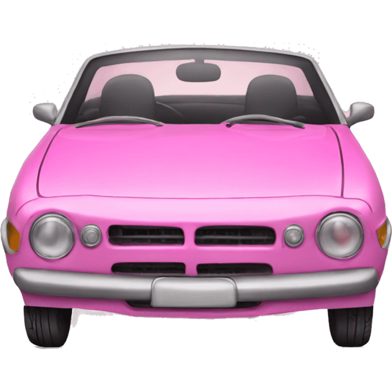 pink car emoji