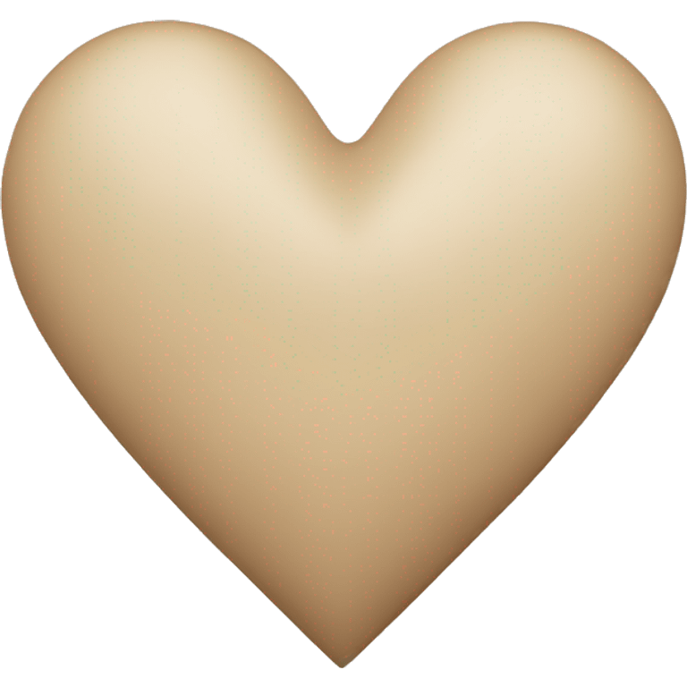 Beige heart emoji