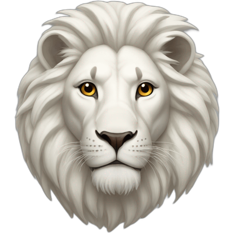 white lion emoji