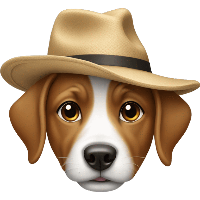 dog with 3 hats emoji