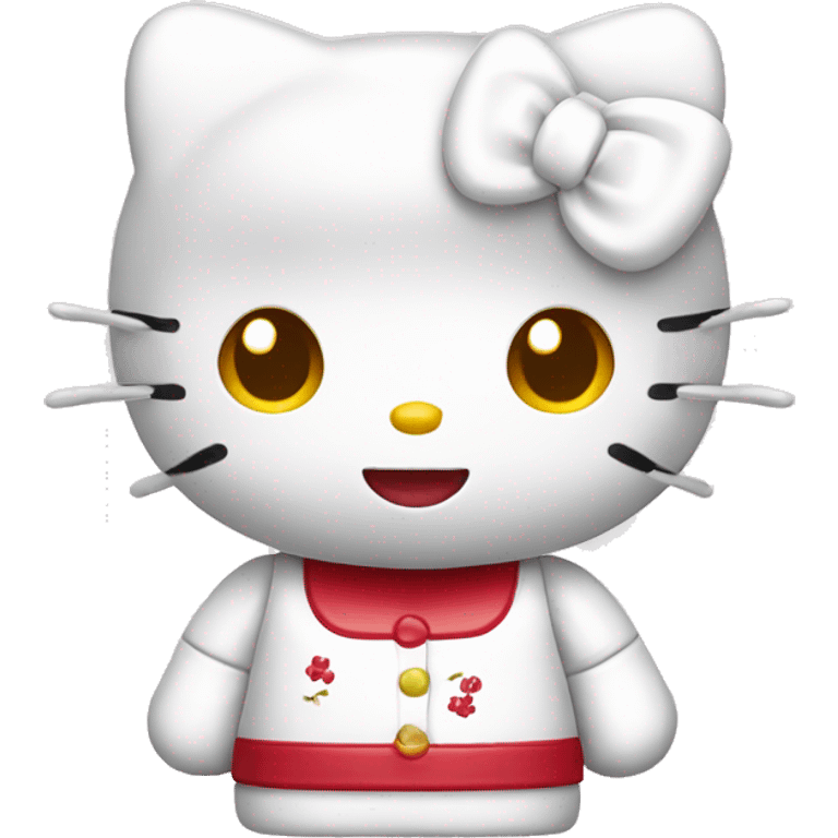 Hello Kitty white red  emoji