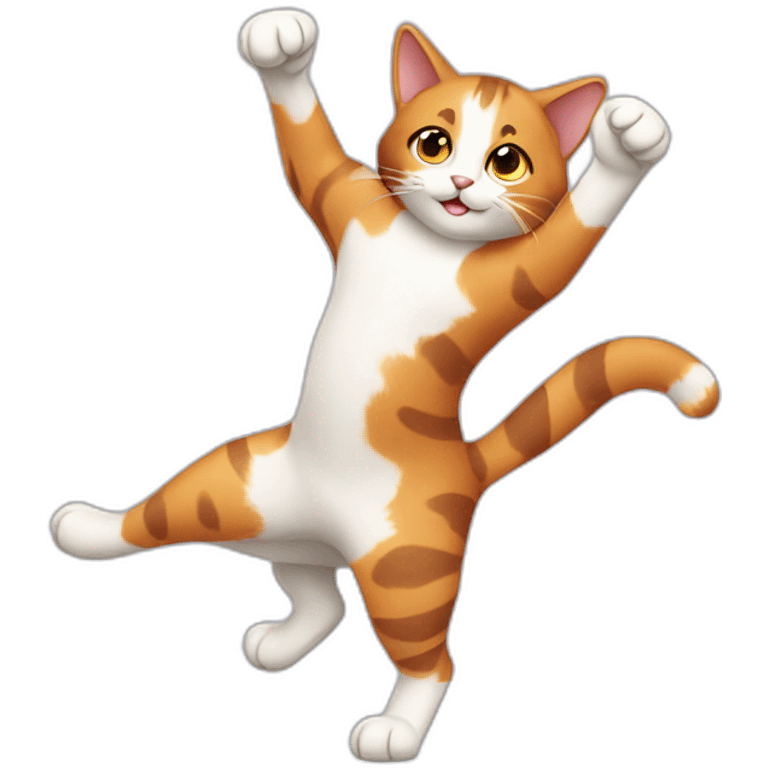 calico cat dancing emoji