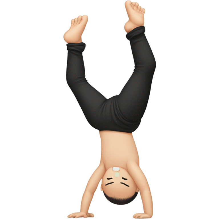 Chinese baby doing handstand  emoji