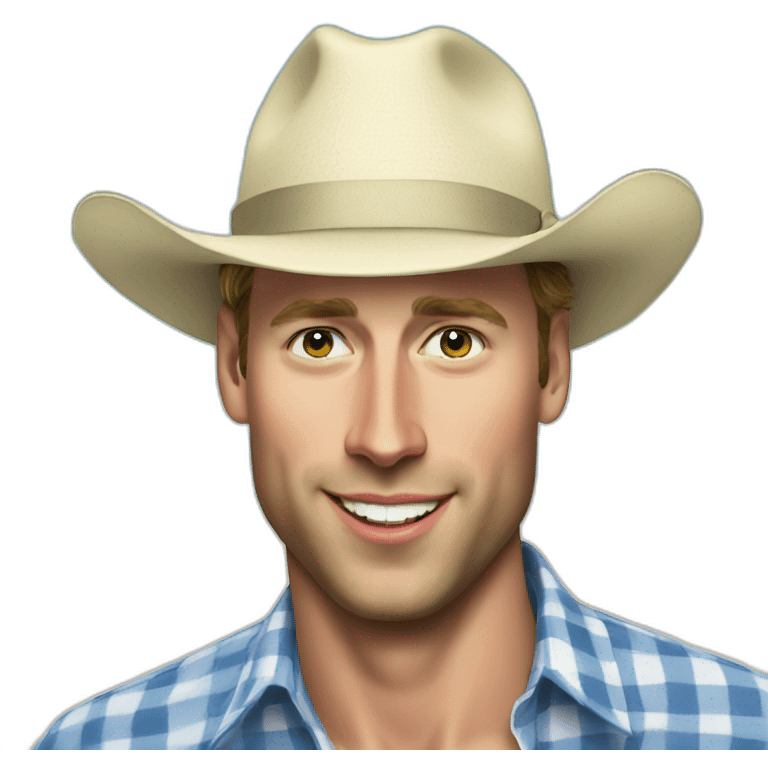 Prince William as beach bum emoji