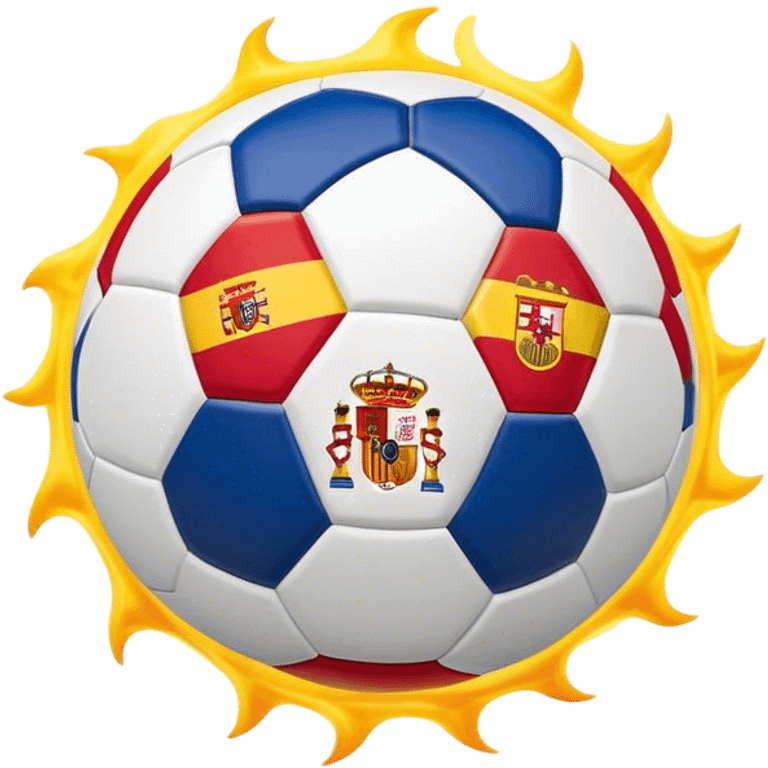 Cinematic Realistic La Liga Pop Culture Emoji, showcasing a dynamic portrayal of Spain's premier football league rendered with lifelike detail and energetic, modern lighting. emoji