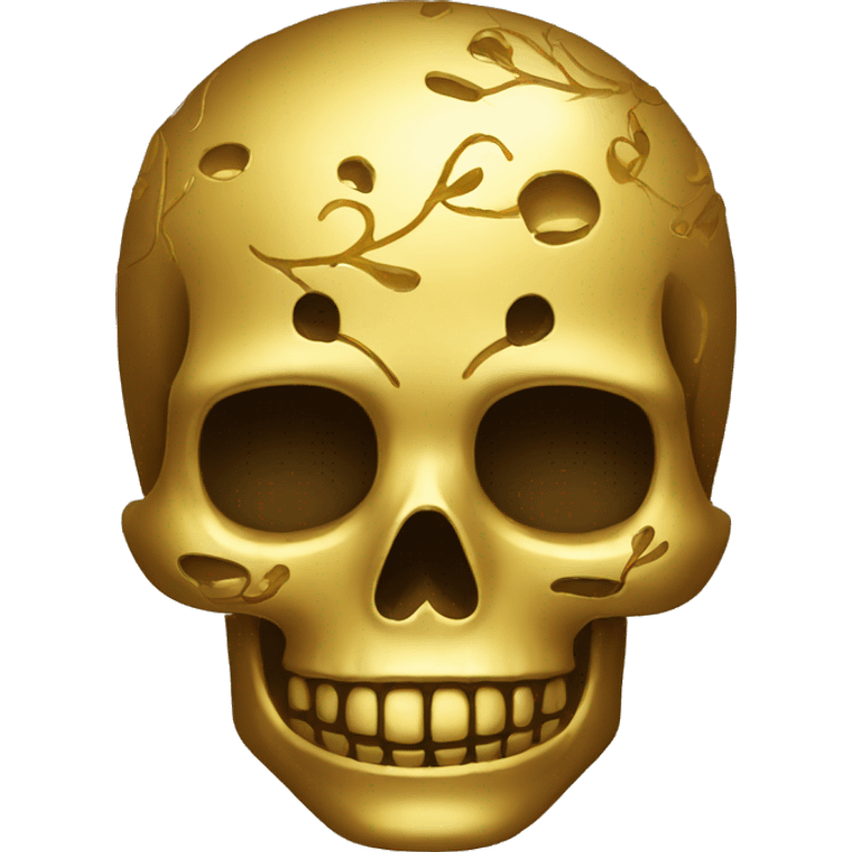 Calavera de oro emoji