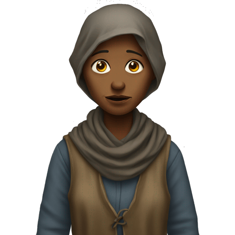 poor beggar woman emoji