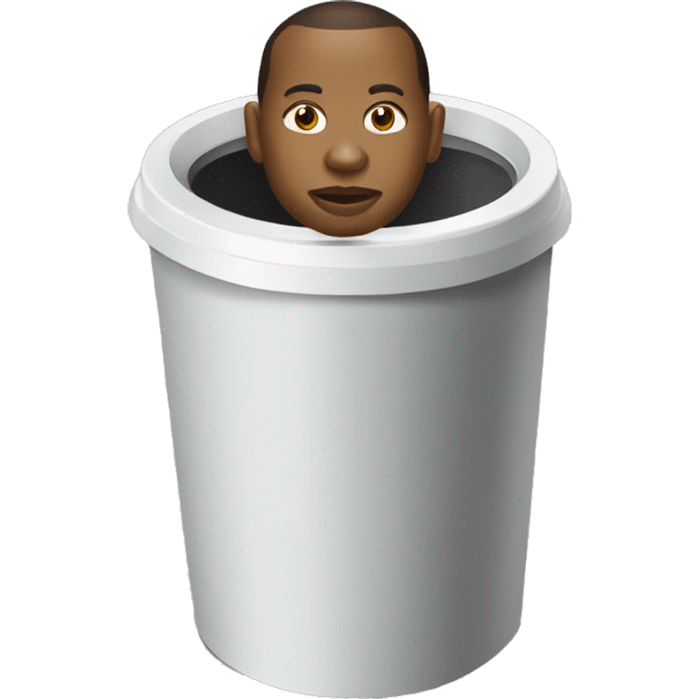 Sonko sur une poubelle emoji