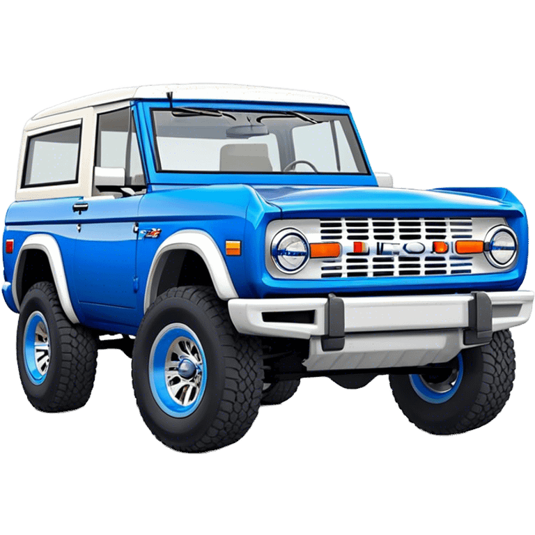 Ford Bronco - Ford (Model Year: 2021) (Iconic colour: Blue) emoji