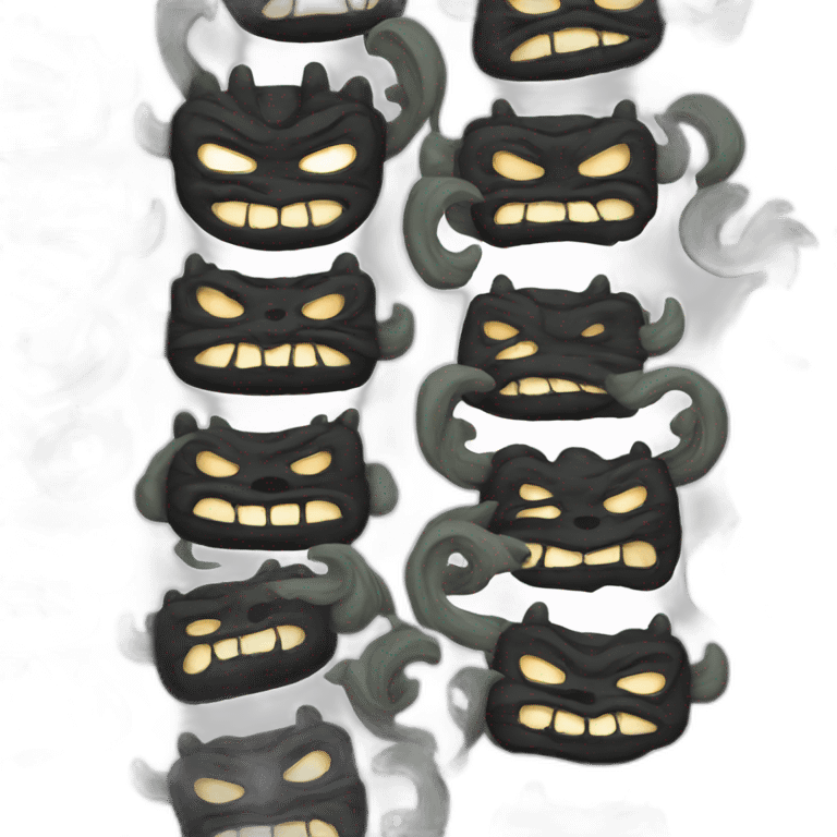 black japanese oni mask emoji