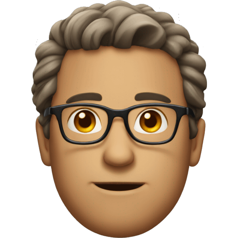 guy brun with glasses emoji