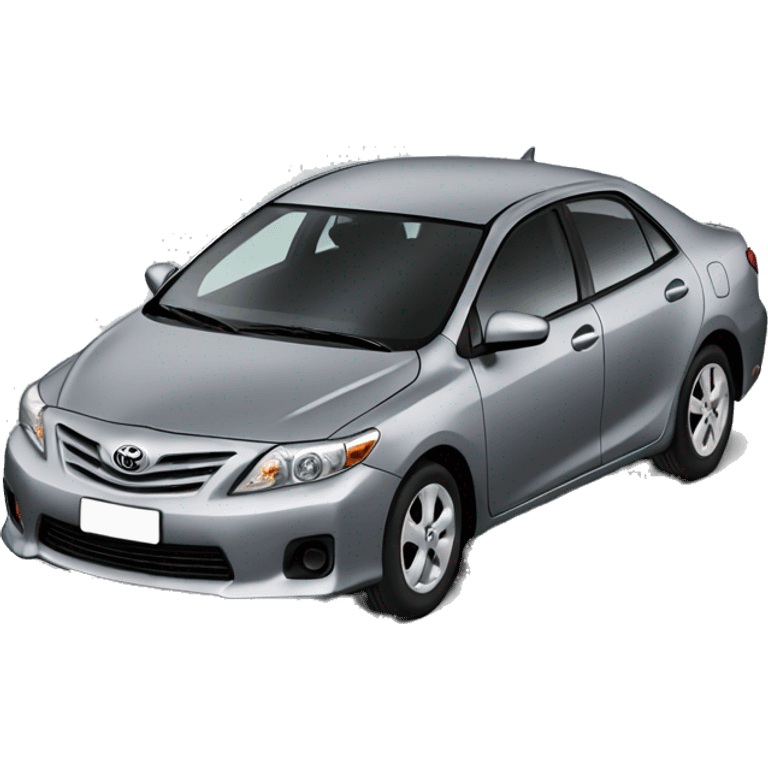 Toyota Corolla 2012 grey emoji