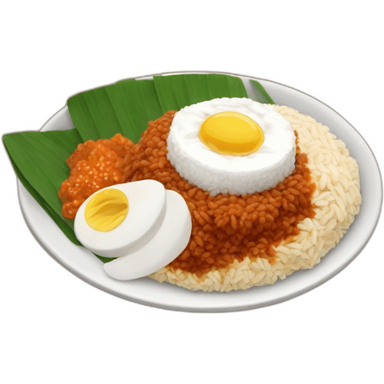 malaysian nasi lemak emoji