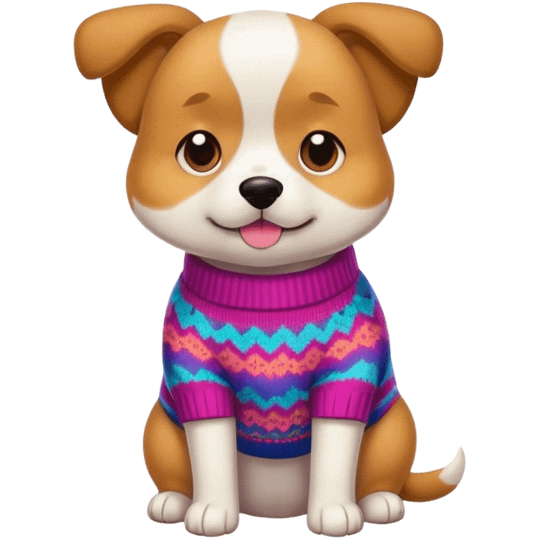 dog wearing a jumper emoji