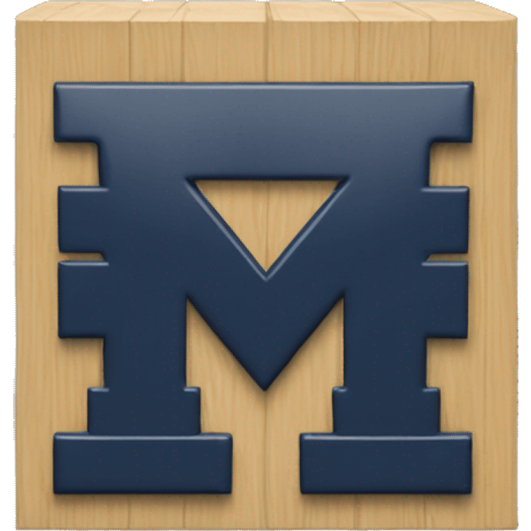 Michigan block M logo emoji