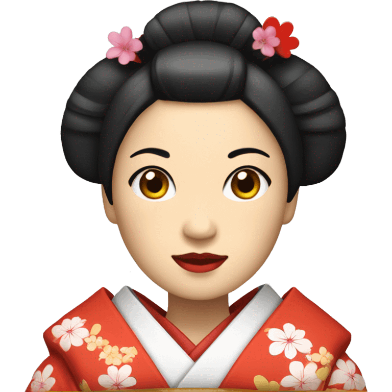 Geisha with kimono emoji