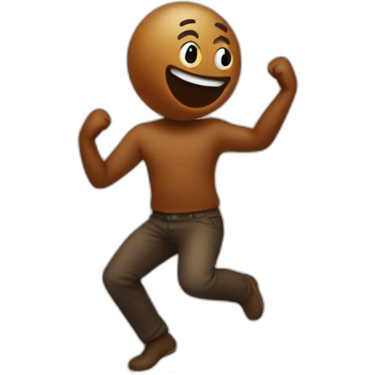 poop human dancing emoji