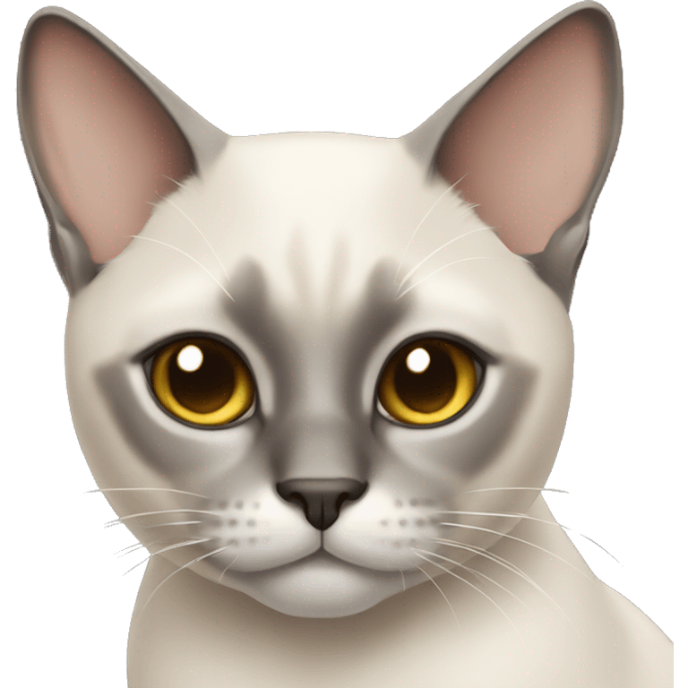 siamese gray cat emoji