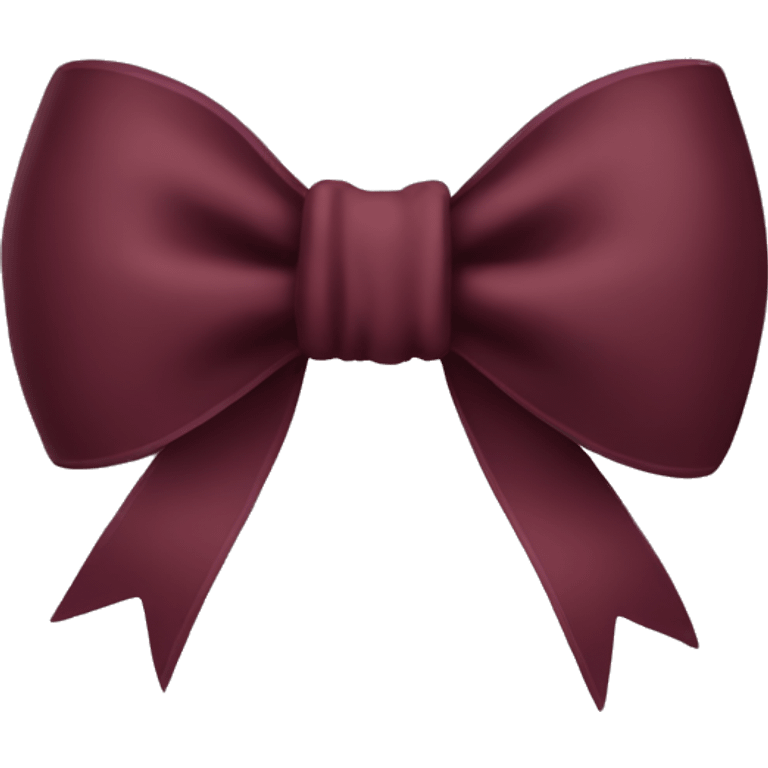 Burgundy bow emoji