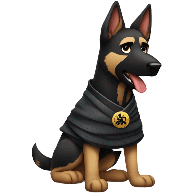 German shepherd ninja emoji