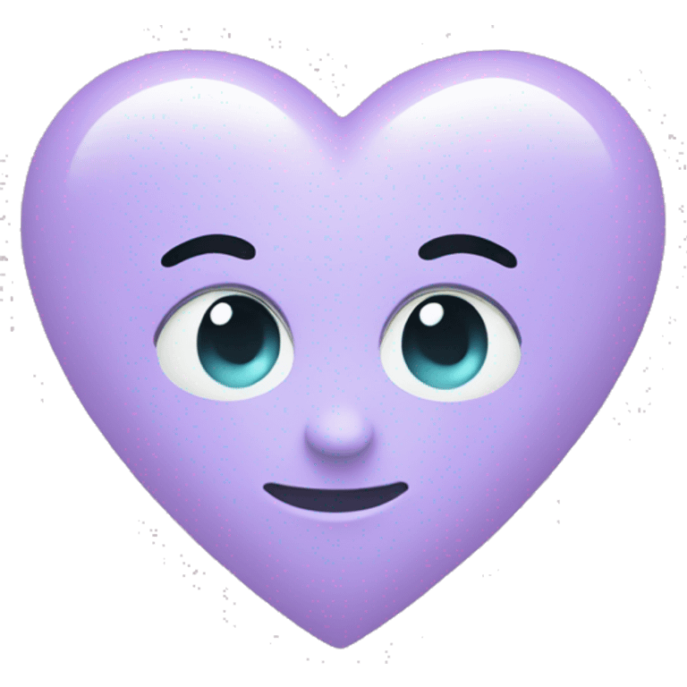 Lillac pastel heart emoji