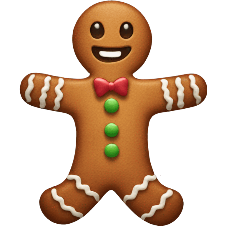 Gingerbread man emoji