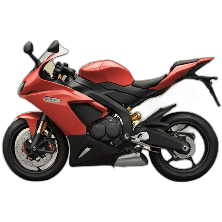 Sport bike on road  emoji