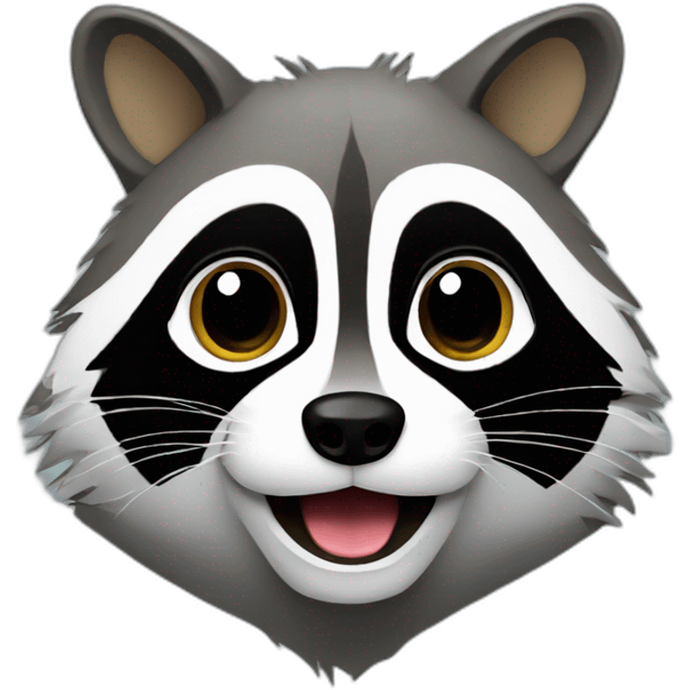 raccoon computer-engineer emoji