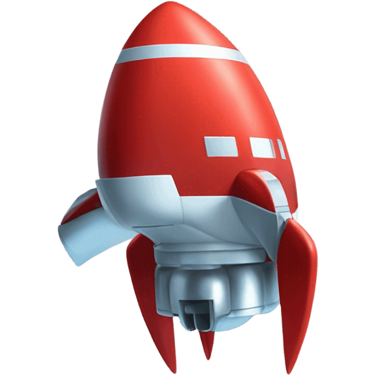 red rocket ship emoji