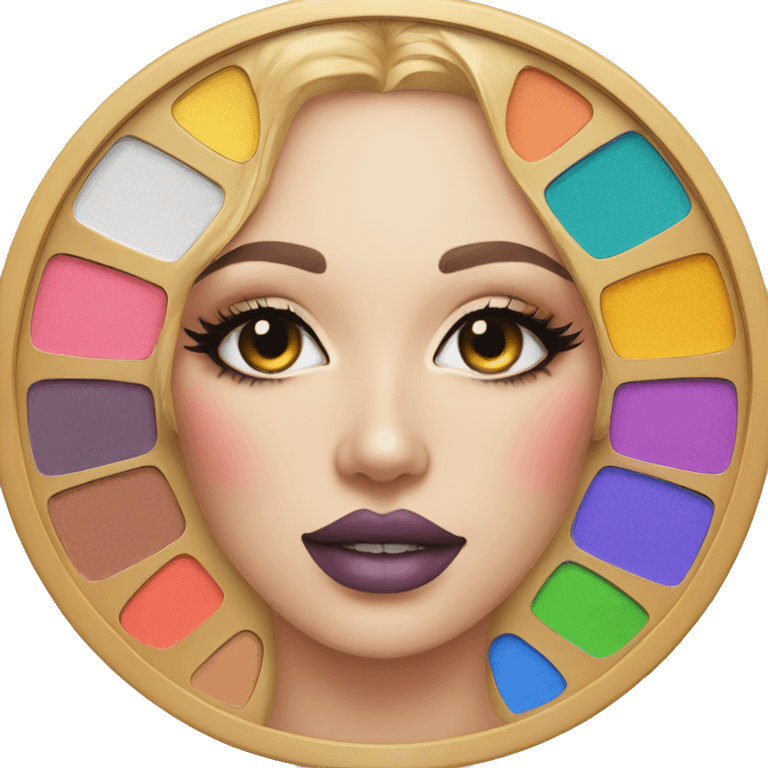 rainbow makeup palette emoji