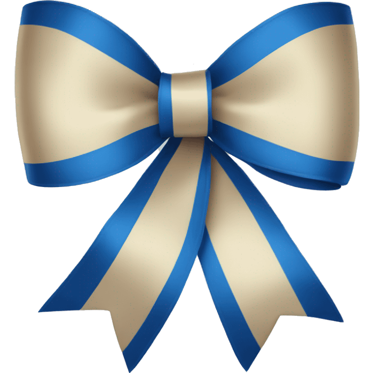 blue ribbon bow emoji