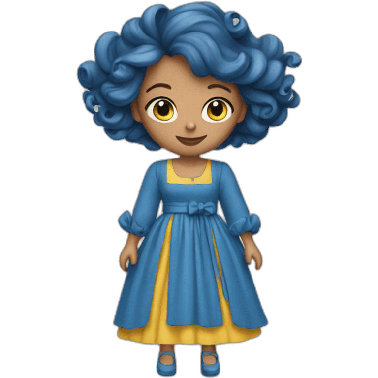 sandra borch blue dress emoji