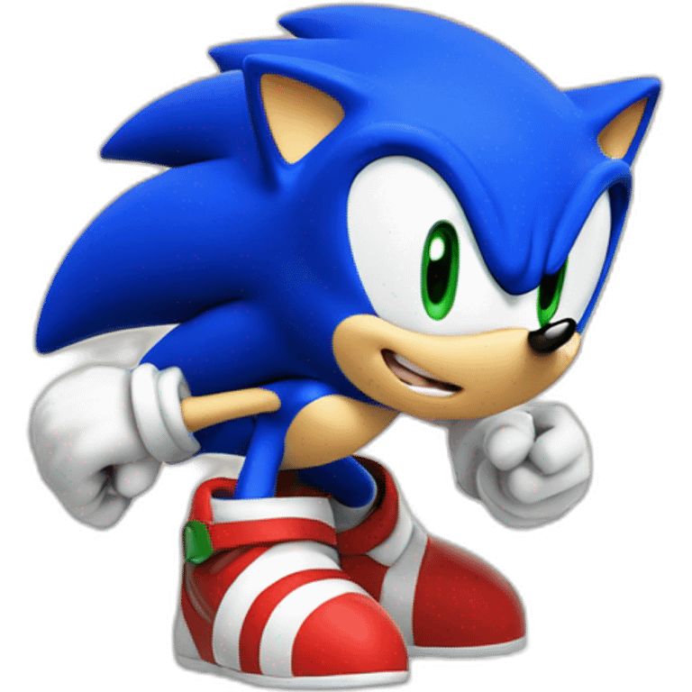 Sonic the hedgehog TITLE SCREEN emoji