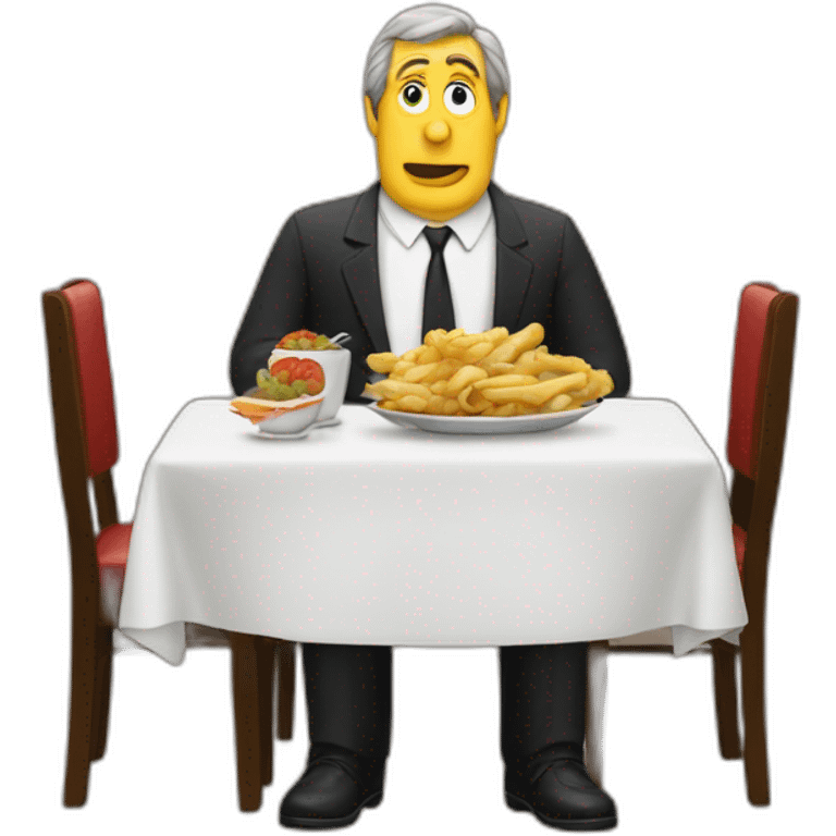 Monty Python restaurant big man emoji