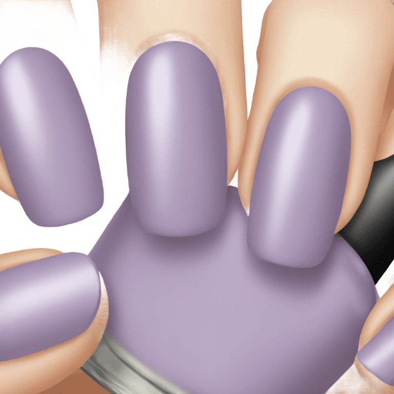 light purple nail color emoji