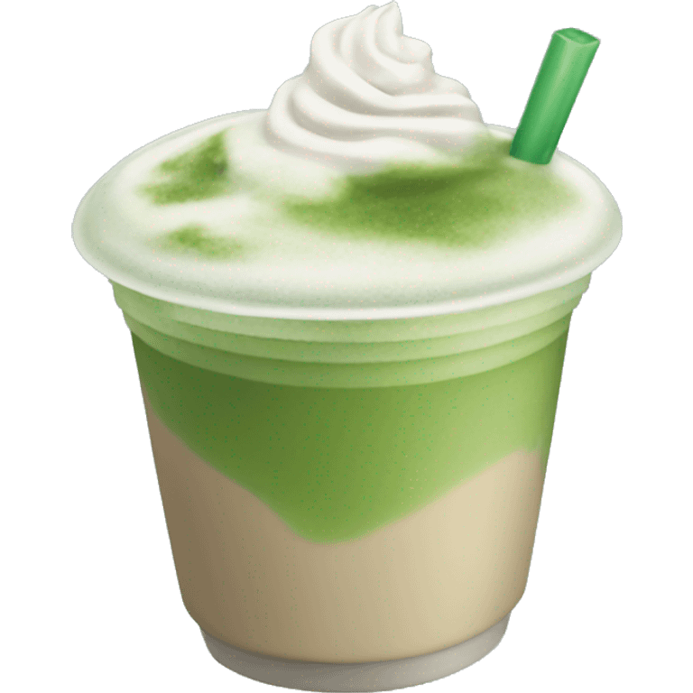 Starbucks iced matcha latte emoji