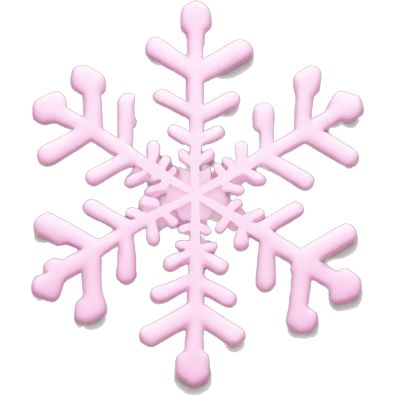 Light pink snowflake emoji