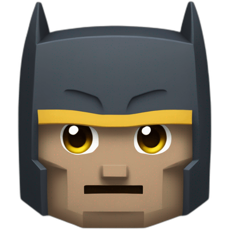 Batman on minecraft bloc emoji