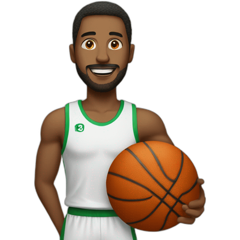 Men with basket-ball  emoji